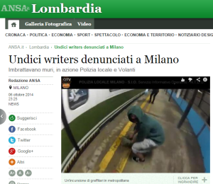 Undici writers denunciati a Milano